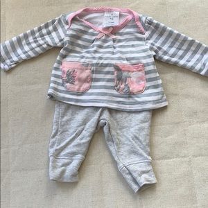 Top with pockets and pants set